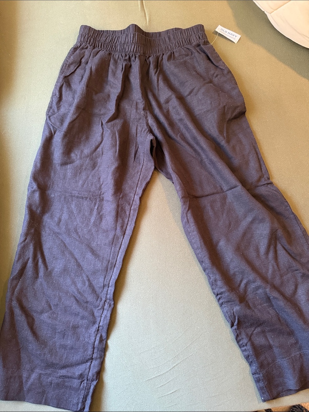 Old Navy Women's Navy Wide-Leg Elastic-Waist Pants